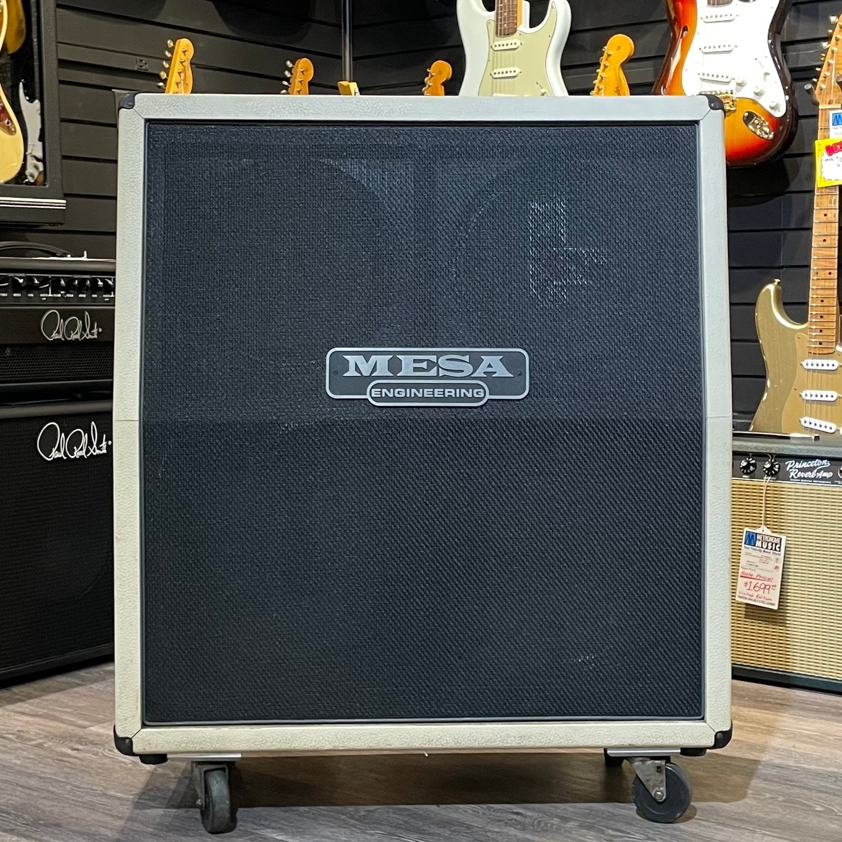 Mesa Boogie 4x12 Cabinet, 4FB CEL-30- White (Late 90s)