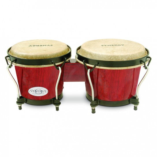 Toca Synergy Wood Bongos- Rio Red - Metronome Music Inc.