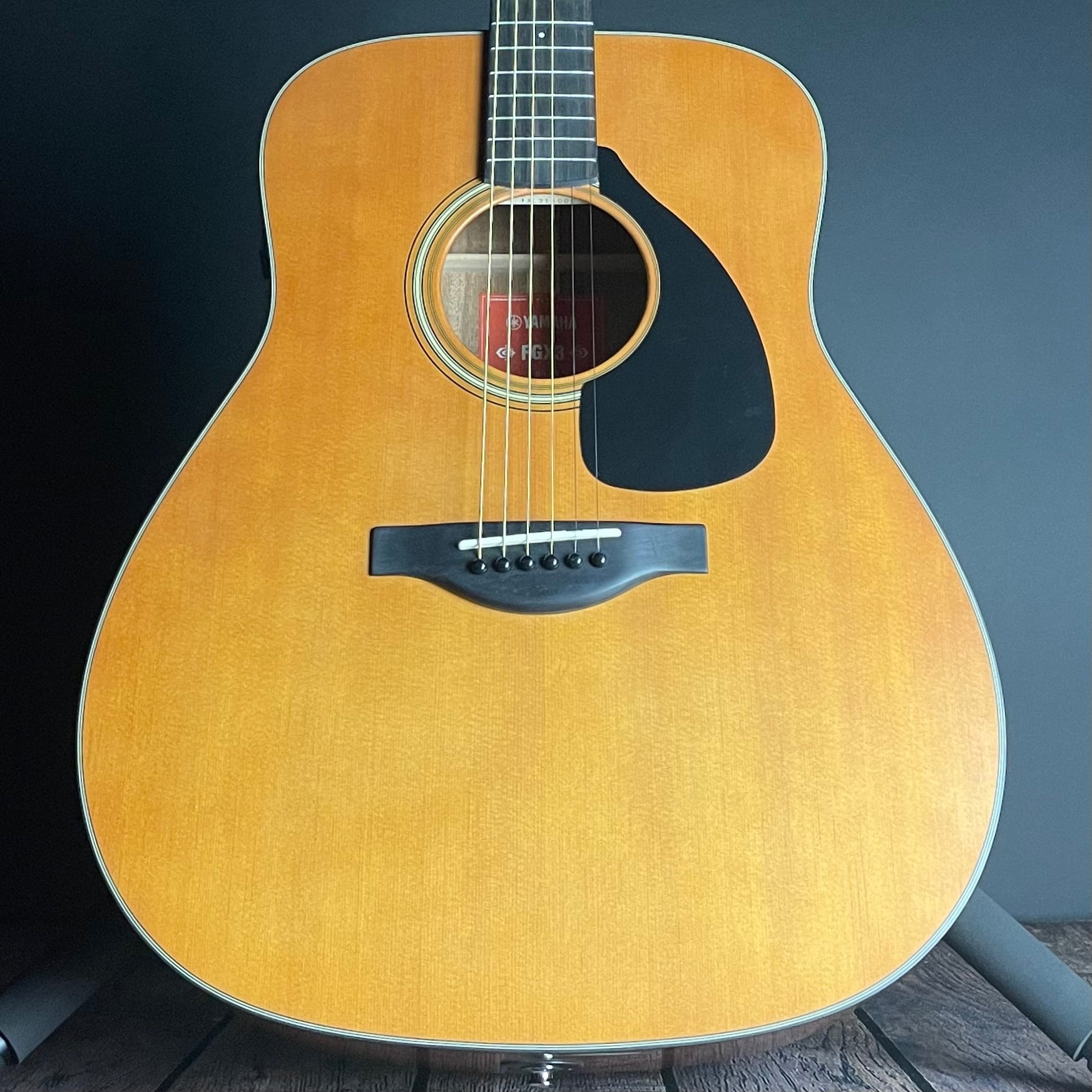 Yamaha FGX3 Red Label Dreadnought- Satin Natural (IJL311006) - Metronome Music Inc.