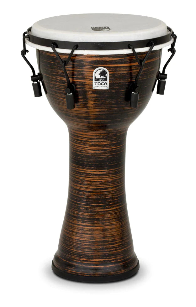 Toca Freestyle II Mechanicaly Tuned 10" Djembe, Spun Copper - Metronome Music Inc.