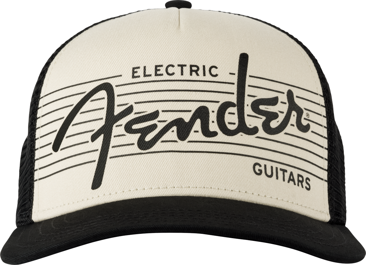 Fender Electric Hat Black/Cream One Size