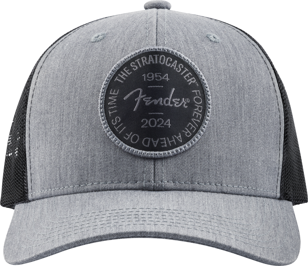 Fender Stratocaster™ 70th Anniversary Badge Hat, Gray Heather, One Size