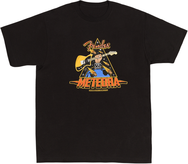 Fender Meteora T-Shirt, Black, XL