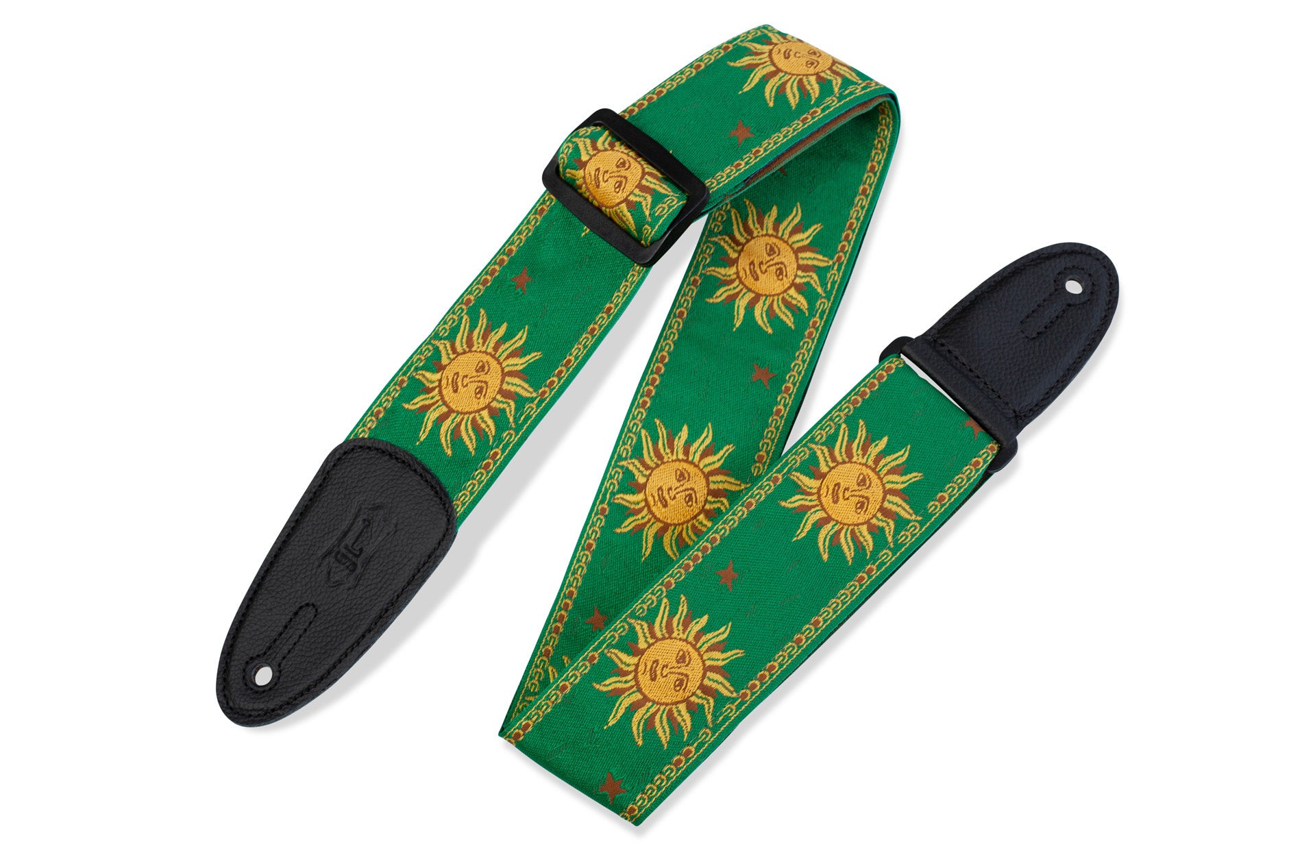 Levy's MPJG-SUN-GRN guitar strap