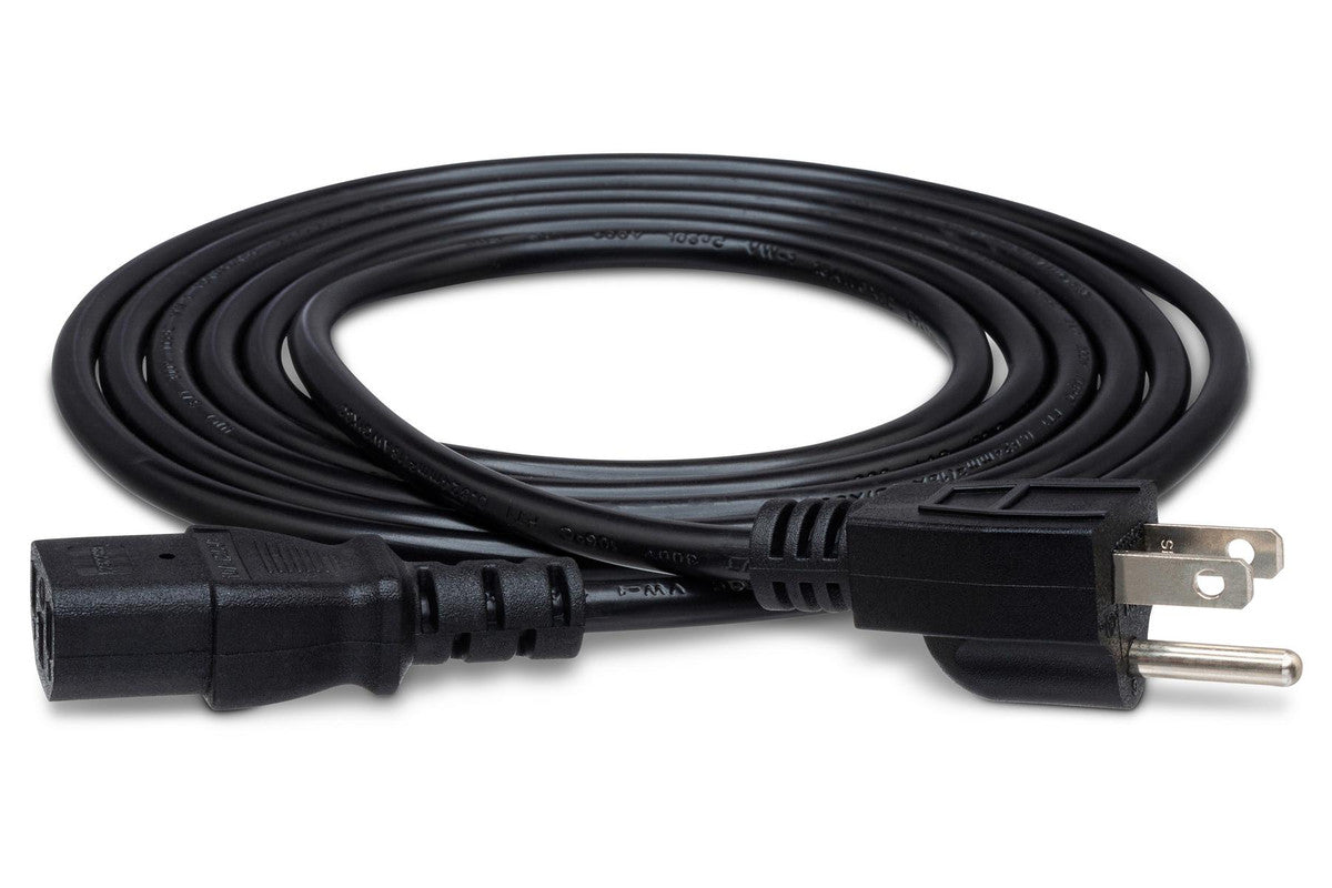 HOSA PWC-148 Power Cord, 18 AWG, IEC C13 To NEMA 5-15P