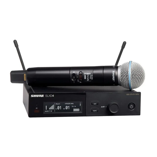 Shure SLXD24/B58 Wireless System with Beta 58A Handheld Transmitter - Metronome Music Inc.