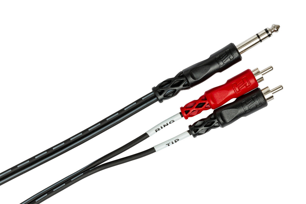 HOSA TRS-202 6' Insert Cable, 1/4 In TRS To Dual RCA