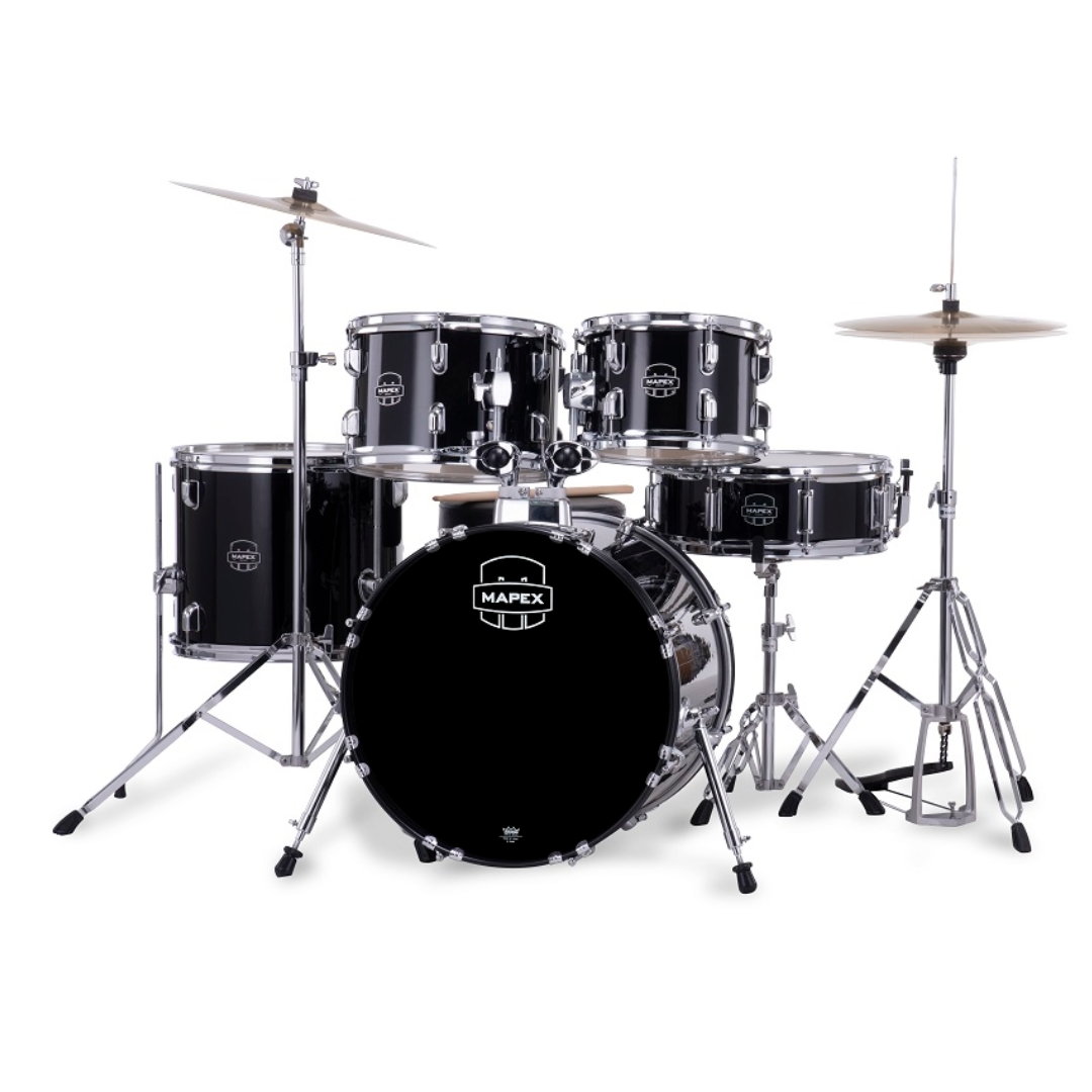 Mapex Comet 5-Piece Complete Drum Set- Dark Black - Metronome Music Inc.