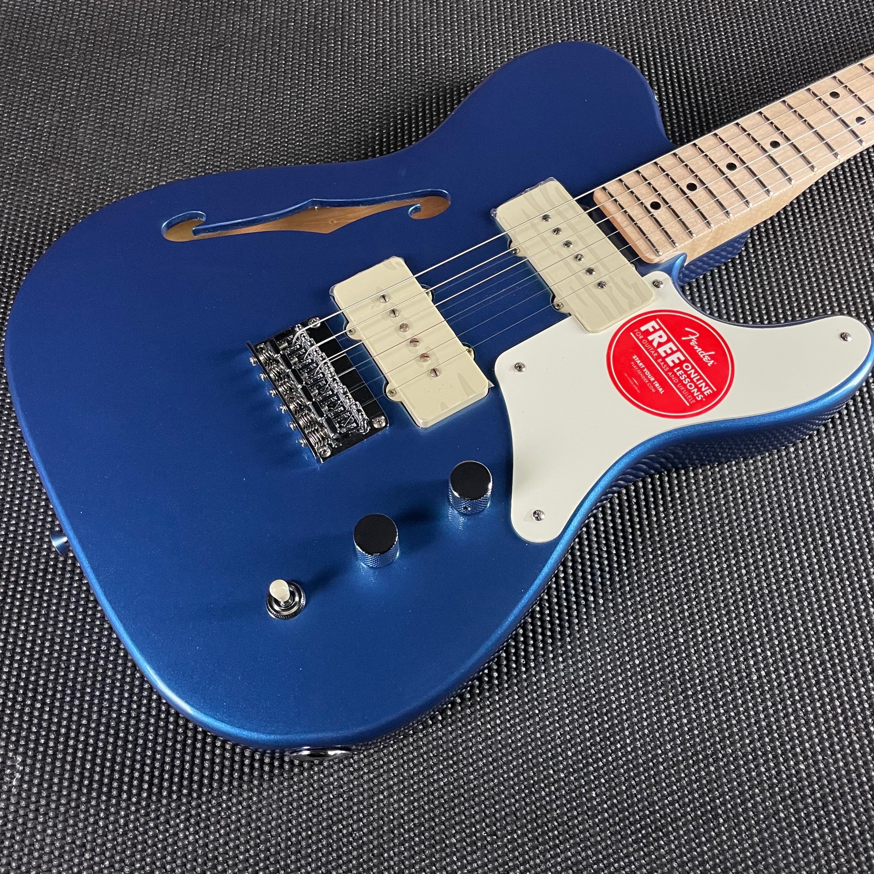 Squier Paranormal Cabronita Telecaster, Thinline, Maple Fingerboard- Lake Placid Blue - Metronome Music Inc.