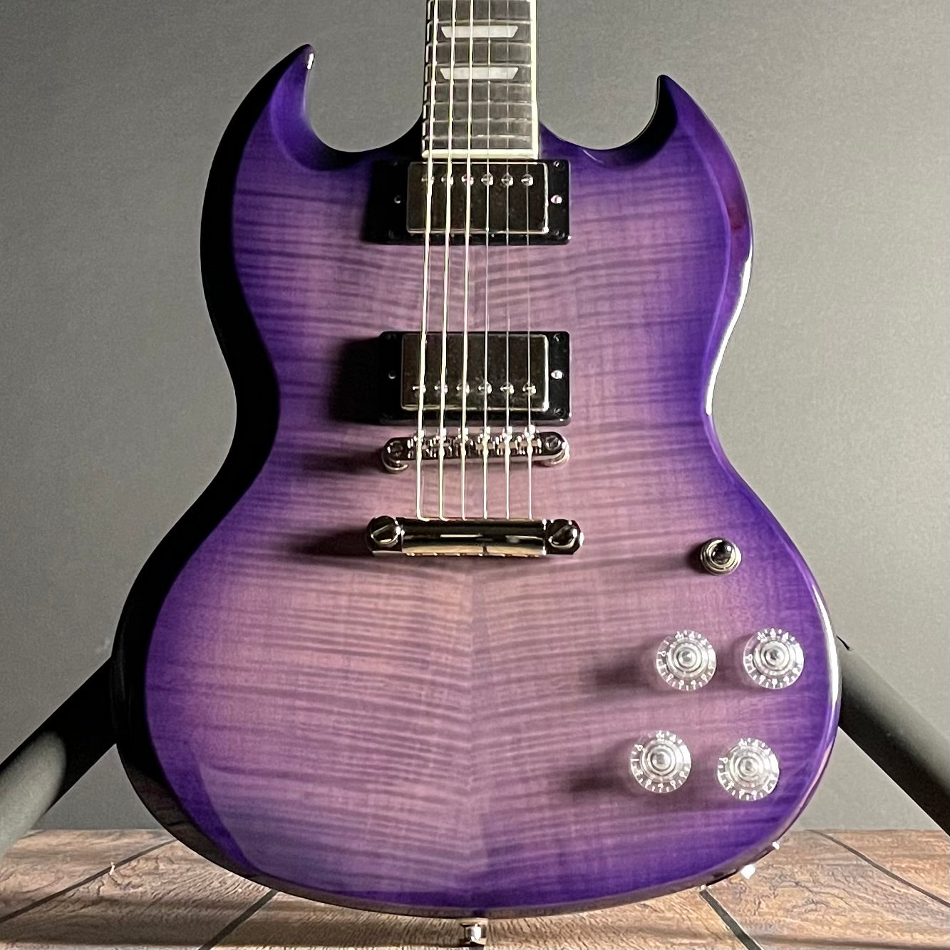 Epiphone SG Modern Figured- Purple Burst (7lbs 10oz) - Metronome Music Inc.