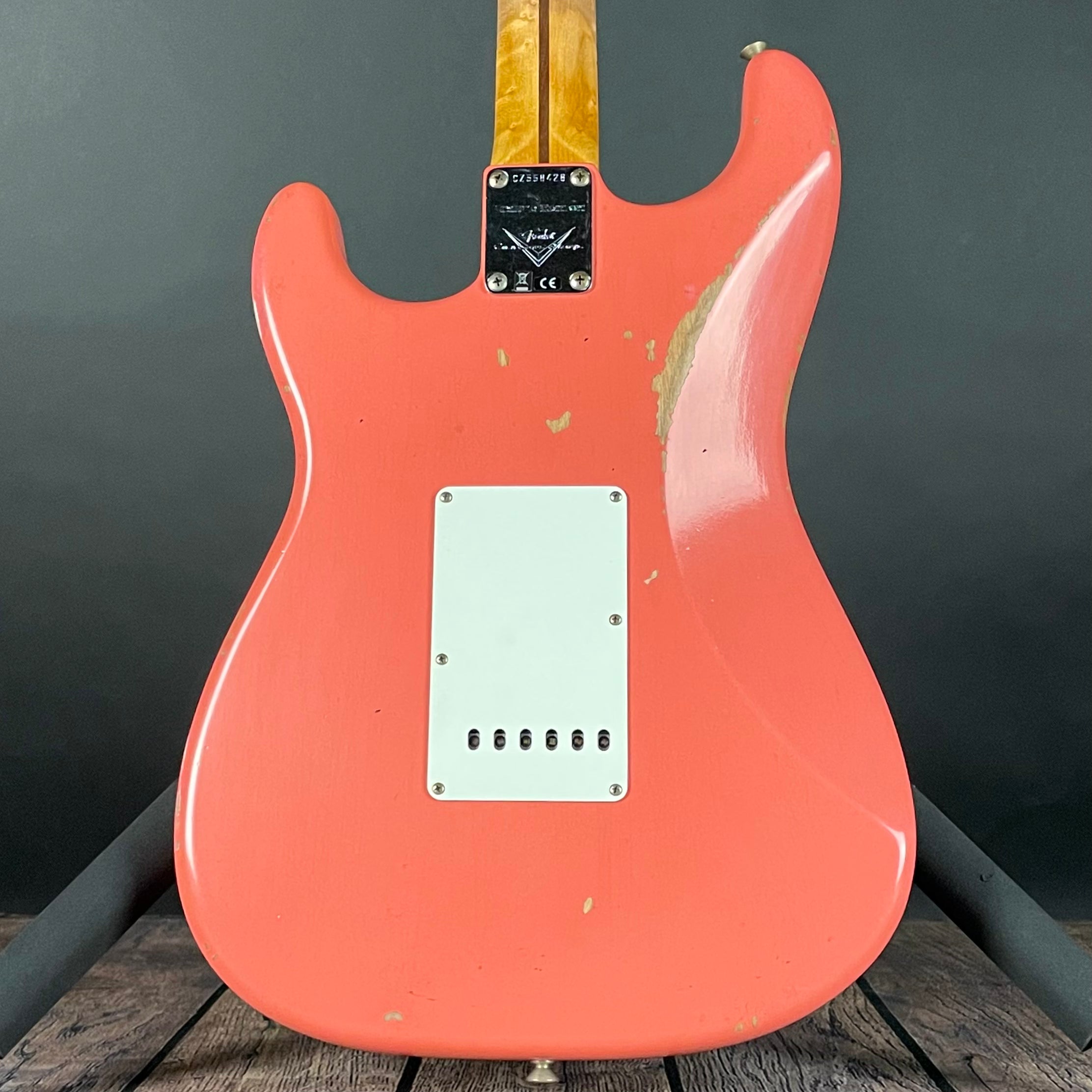 Fender Custom Shop LTD Tomatillo Strat III- Super Faded Aged Tahitian Coral (7lbs 6oz) - Metronome Music Inc.