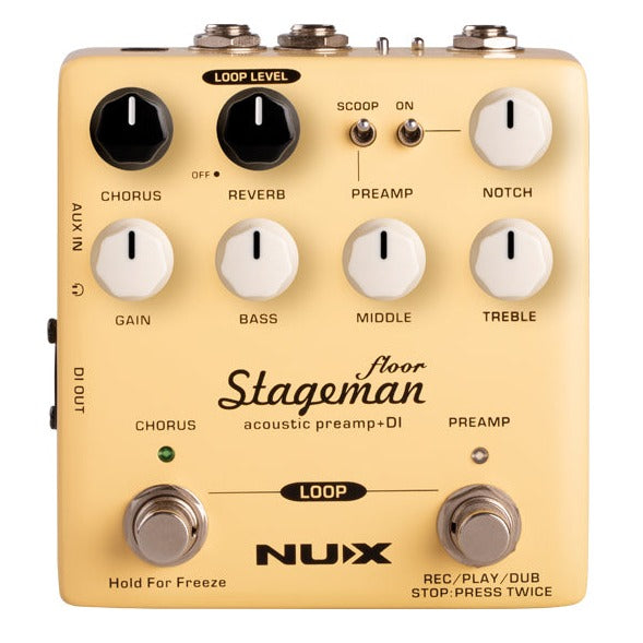 NUX NAP-5 Stageman Floor, Acoustic Preamp & DI - Metronome Music Inc.