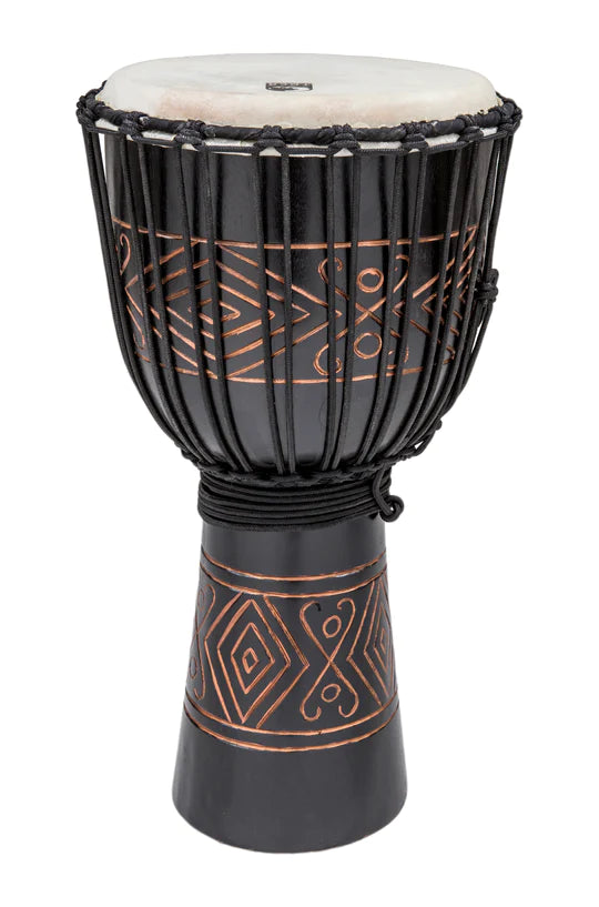 Toca Street Series 12" Djembe  Black Onyx, Large - Metronome Music Inc.