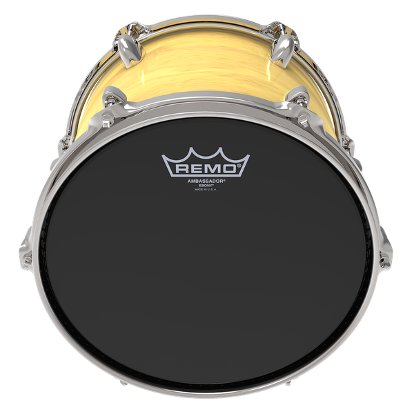 Remo Ambassador Ebony Drumhead- 10" - Metronome Music Inc.