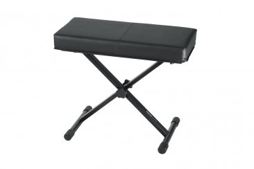 Gator Frameworks standard black keyboard bench with deluxe seat - Metronome Music Inc.