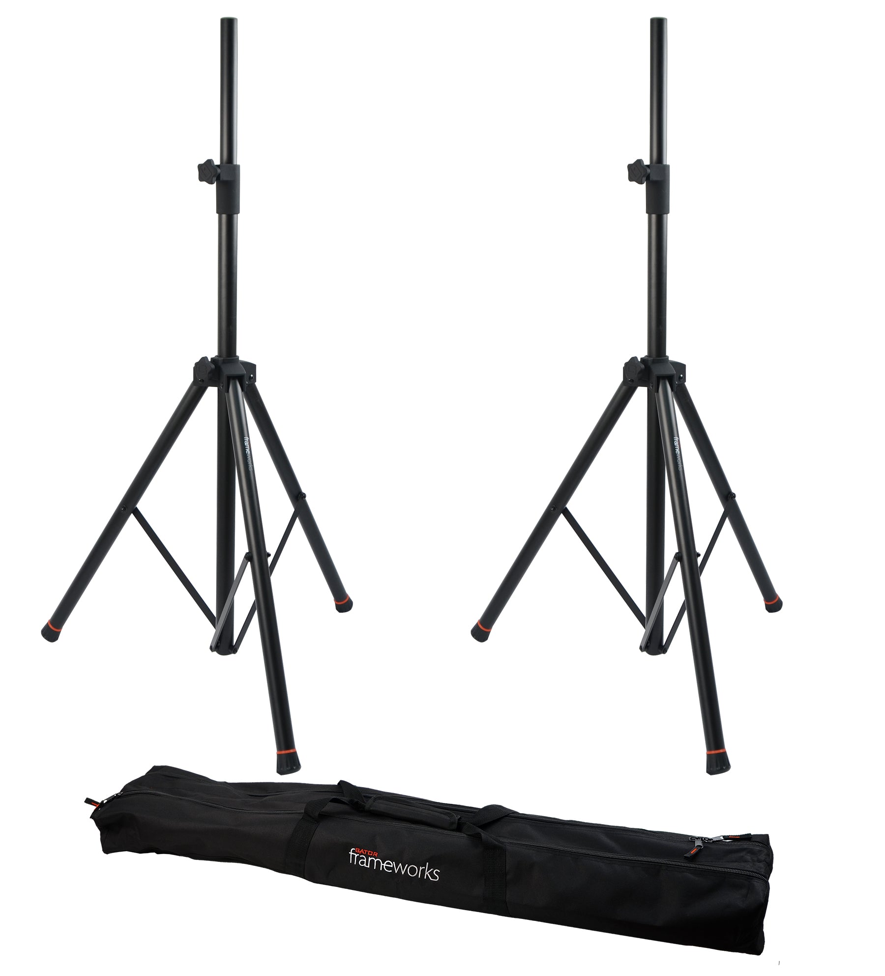 Gator Frameworks Deluxe Aluminium Speaker Stands (Set) - Metronome Music Inc.