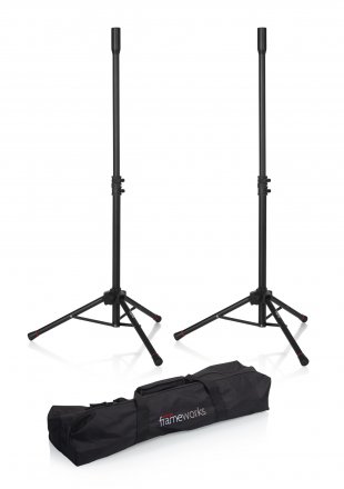 Gator Frameworks Mini Speaker Stand Pair w/ Carry Bag - Metronome Music Inc.