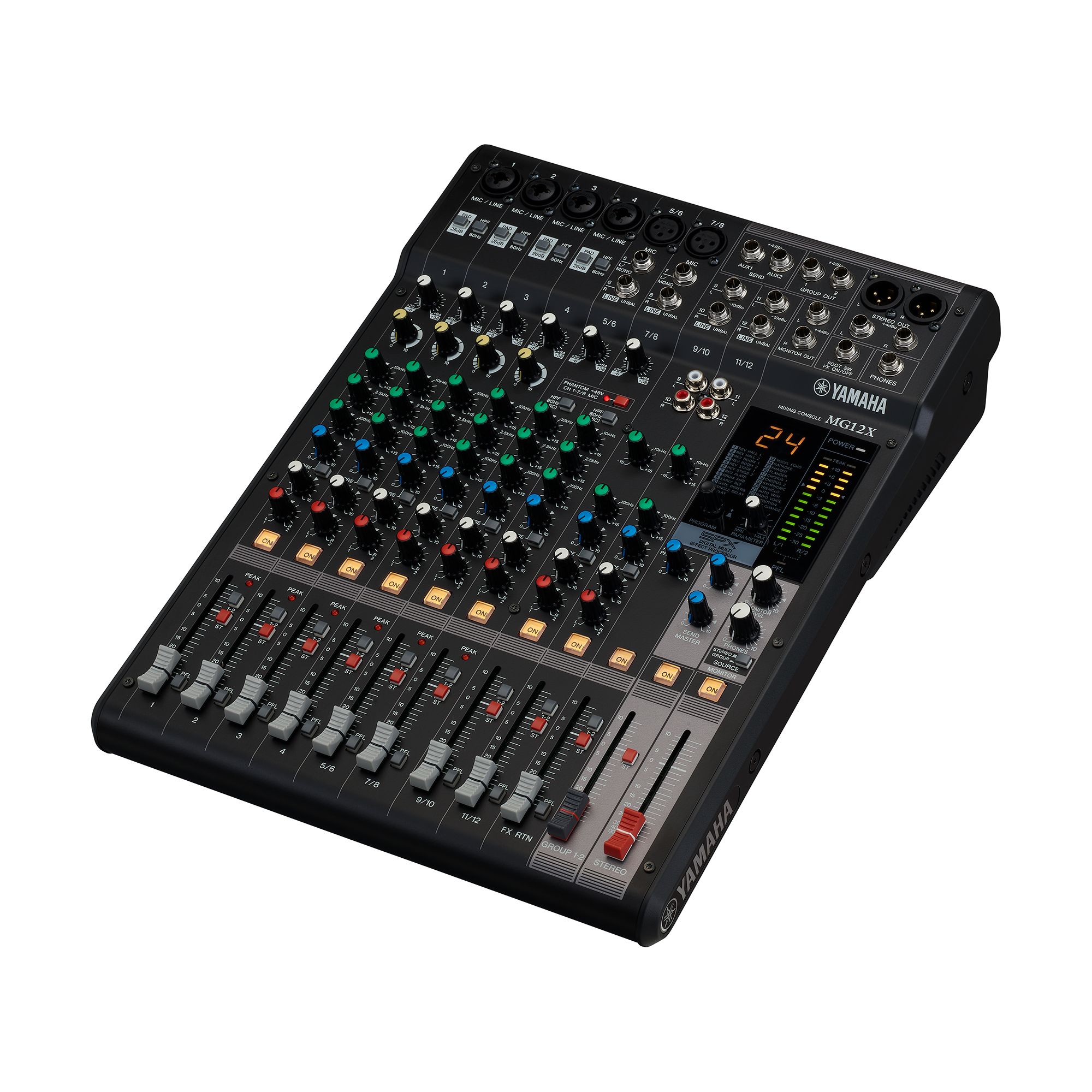 Yamaha MG12X CV 12-Channel, Analog Mixing Console - Metronome Music Inc.