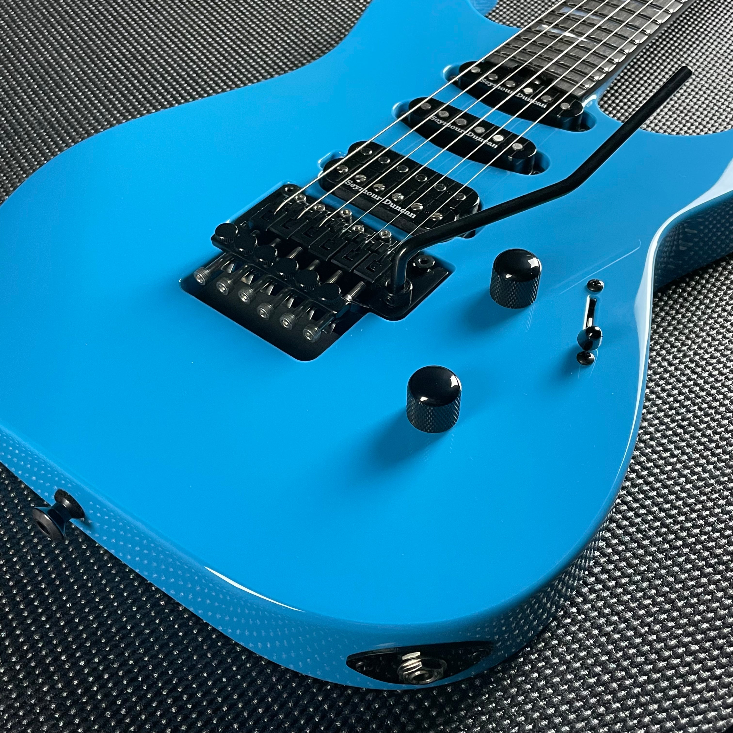 Jackson American Series Soloist SL3, Ebony Fingerboard- Riviera Blue (MINT) - Metronome Music Inc.