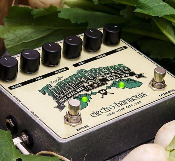 Electro-Harmonix Turnip Greens Overdrive/Reverb Multi-Effect - Metronome Music Inc.