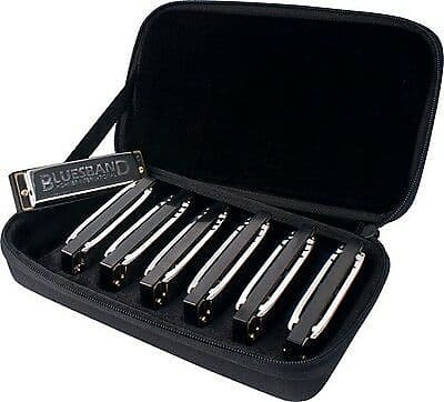 Hohner Bluesband Seven Piece Harmonica Set (A, Bb, C, D, E, F) - Metronome Music Inc.