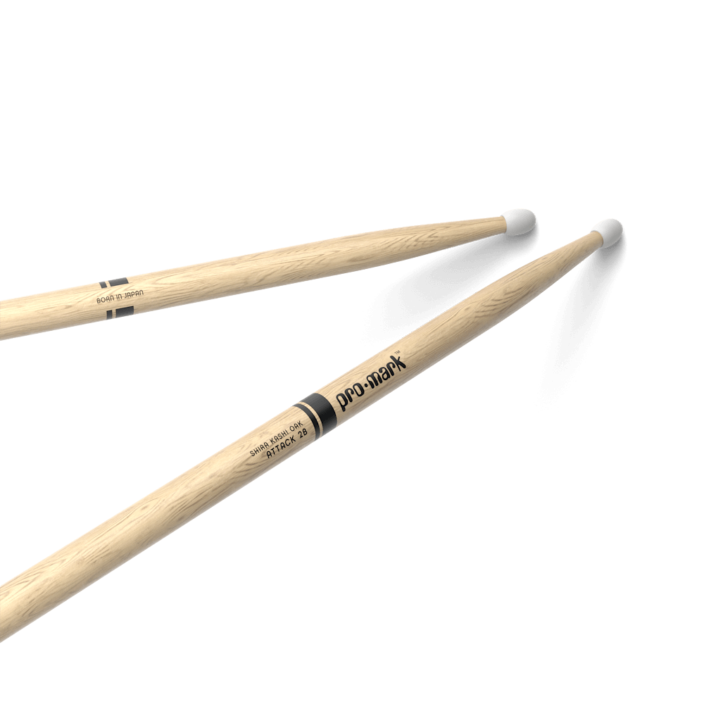 ProMark Classic Attack 2B, Shira Kashi Oak, Nylon Tip - Metronome Music Inc.