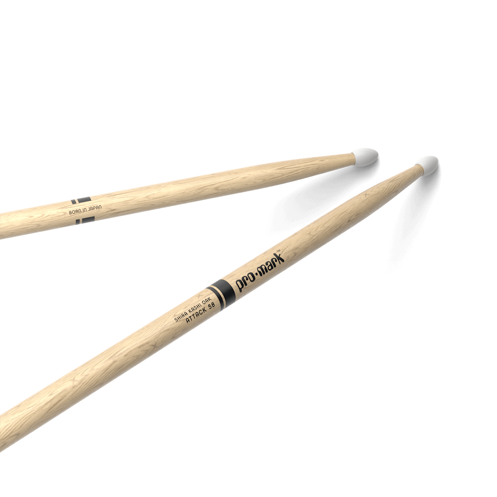 ProMark Classic Attack 5B, Shira Kashi Oak, Nylon Tip - Metronome Music Inc.